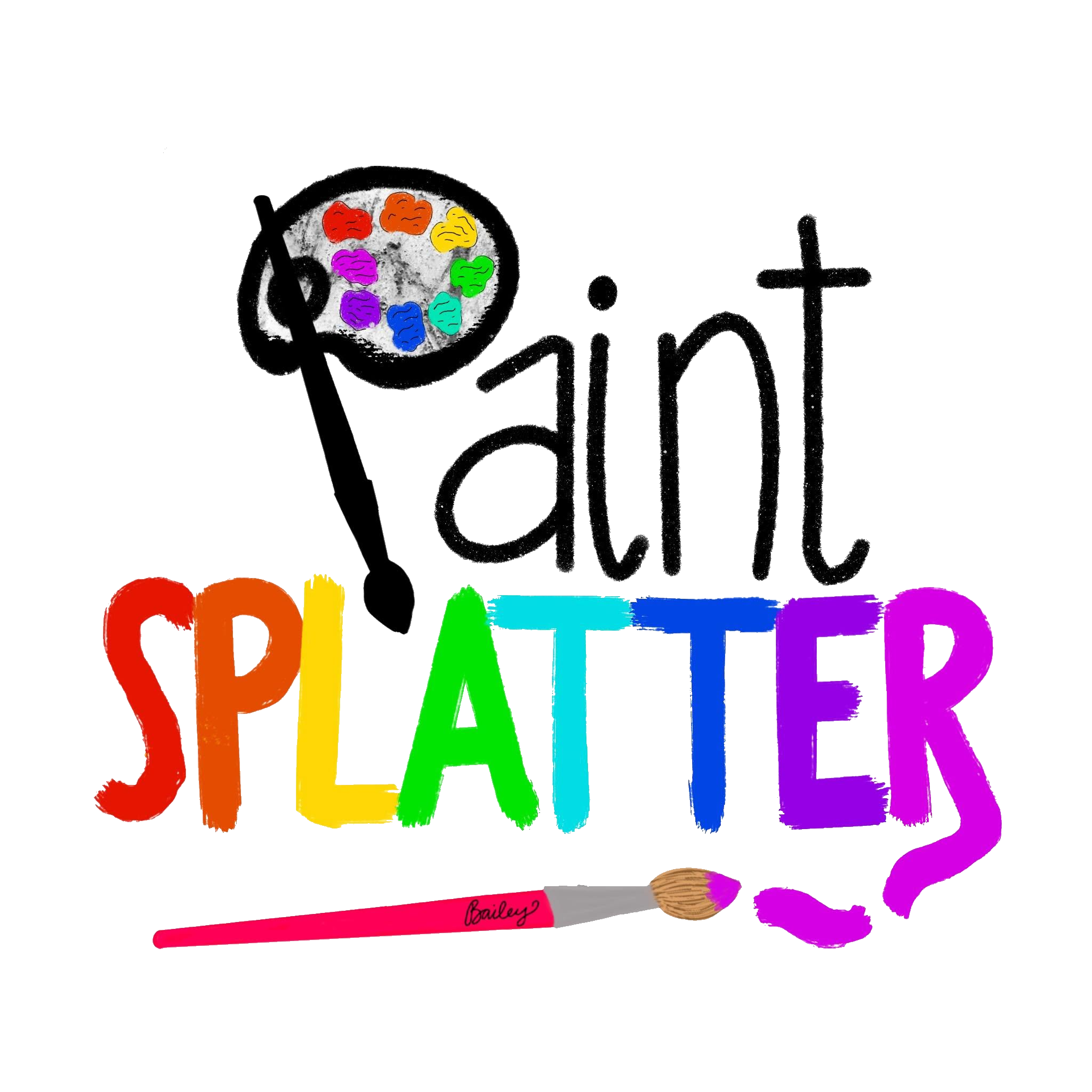 Paint Splatter Art colorful logo