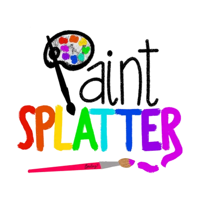 Paint Splatter Art colorful logo